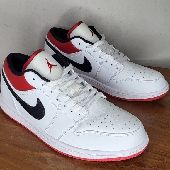Nike Other - Air Jordan 1 Low White University Red Men's Size 11